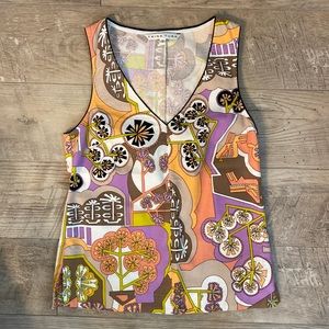Trina Turk Multicolor Patterned Tank Top
